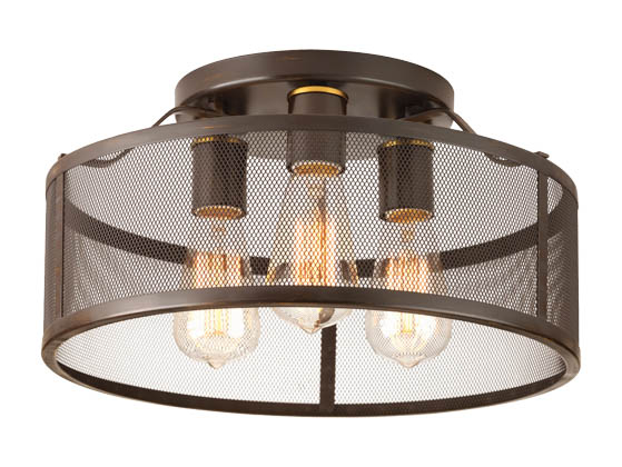 Progress Lighting P3452-20 Three-light Flush Mount