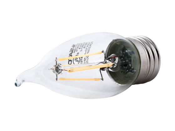 Satco Products, Inc. S9573 4.5W EFC/LED/27K/120V Satco Dimmable 4.5W 2700K CA11 Decorative Filament LED Bulb, Enclosed Fixture Rated