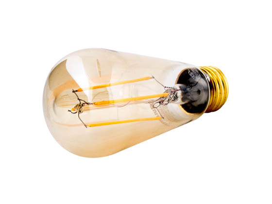Bulbrite 776601 LED5ST18/22K/FIL-NOS/2 Dimmable 5W 2200K Vintage ST18 Filament LED Bulb