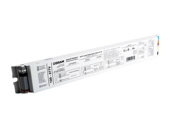 Sylvania 49161 QTP 4X54T5/HO/UNV PSN HTW Osram 120-277 Volt One - Four Lamp F54T5HO Electronic High Output Ballast with Poke-In Connectors