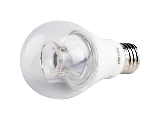 Philips Lighting 462515 6A19/LED/827-22/CL/DIM 120V Philips Dimmable 6W Warm Glow 2700K-2200K A19 LED Bulb