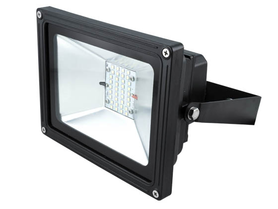 NaturaLED 7516 LED-FXFDL28/50K/BK 28 Watt LED Flood Light Fixture, 5000K