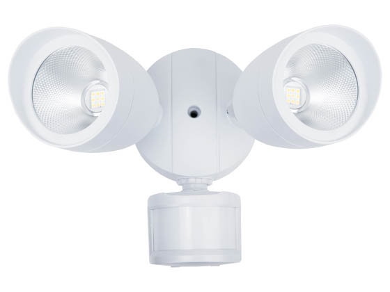 NaturaLED 7066 LED-FXBFD20/830/WH-SEN 20 Watt 3000K LED Security Light With Photocell and Motion Sensor, White