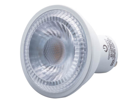 Green Creative 57988 6GU10DIM/830FL35 Dimmable 6W 3000K 35° MR16 LED Bulb, GU10 Base, Enclosed Fixture Rated