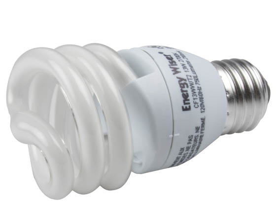 Bulbrite 509015 CF13WW/T2 13W 120V Warm White CFL Bulb, E26 Base
