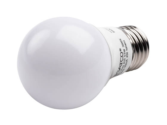Satco Products, Inc. S9031 5.5A15/LED/3000K/120V Satco Dimmable 5.5W 3000K A15 LED Bulb, Enclosed Fixture Rated