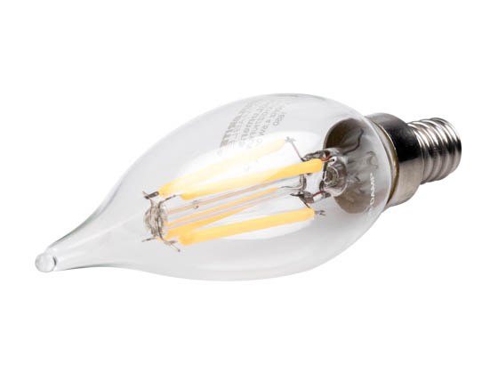 Bulbrite 776659 LED4CA10/27K/FIL/E12/2 Dimmable 4.5W 2700K Decorative Filament LED Bulb