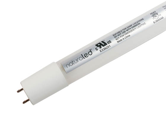 Qty 2 15W LED T8 Tube Bi-Pin 5000k Ballast Bypass or Ballast Compatible 4 ft