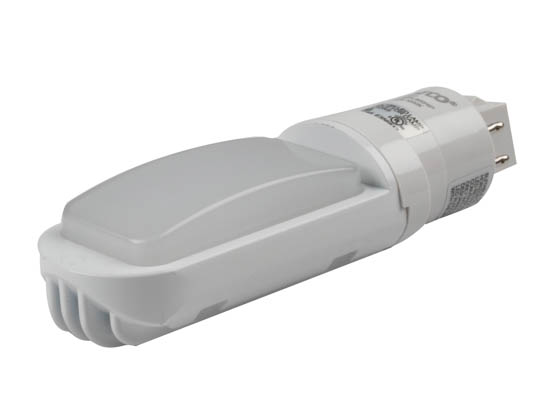 Satco Products, Inc. S9311 13W/H/LED/CFL/850/4P Satco 13 Watt Non-Dimmable 4-Pin Horizontal 5000K G24q LED Bulb, Uses Existing Ballast