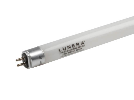 Lunera Lighting 932-00221 HN-T5-D-48-25W-840-G2 Lunera 25W 46" 4000K T5 LED Bulb, Works with T5HO Electronic Ballasts