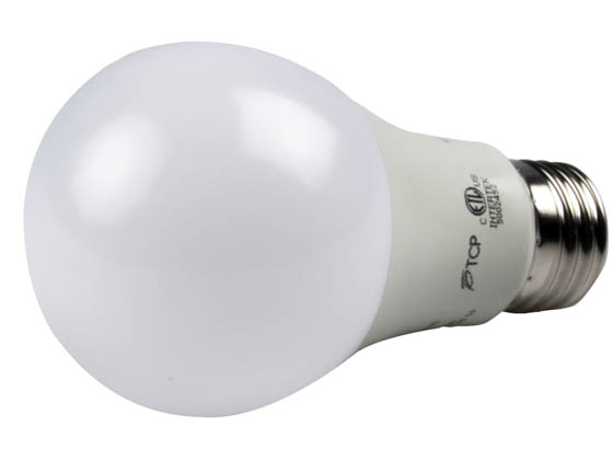 TCP LED9A19D27K Dimmable 9 Watt 2700K A-19 LED Bulb, Enclosed Rated