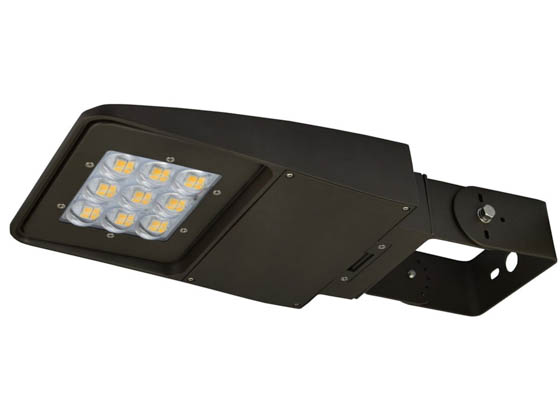 NaturaLED 7617-P10103 LED-FXSAL29/50K/DB/3S-P10103 Dimmable 150 Watt Equivalent, 29 Watt 5000K Slim LED Area Light Fixture With Swivel Bracket