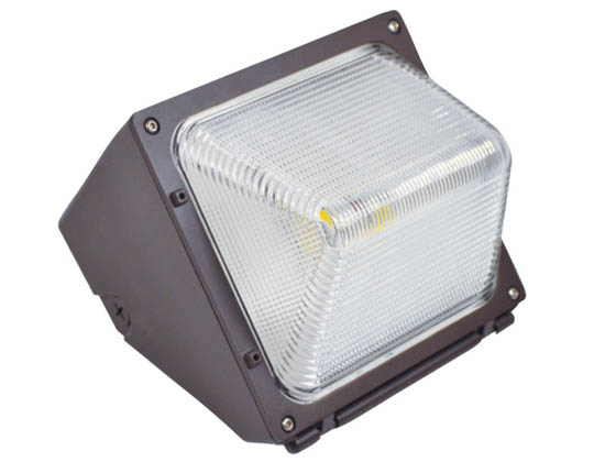 Halco Lighting 10107 WP1/CL30BZ50/LED Halco Dimmable 100 Watt Equivalent, 30 Watt Forward Throw LED Wallpack Fixture, 5000K