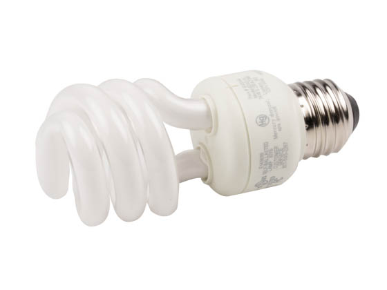 Great Value 01992 14W/2700K Spiral  12 PK 60W Incandescent Equivalent, 10000 Hour, 14 Watt, 120 Volt Warm White CFL Bulb.