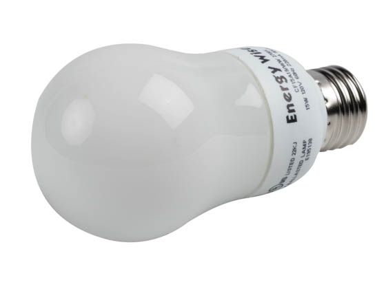 Bulbrite 512012 CF15A19/WW 15W A Style Warm White CFL Bulb, E26 Base