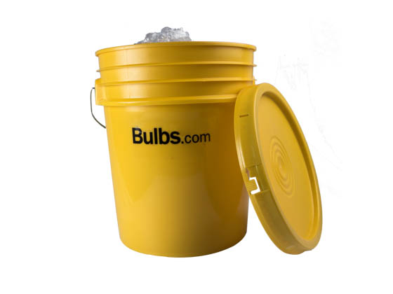 Bulbs.com Bulbs.com LED A19 Bucket LED Contractor Pack. 8.5 Watt Non-Dimmable 2700K A-19 LED Bulb (Pack of 60), Includes Bucket