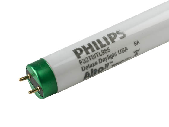 Quilt skør industri Philips 32W 48in T8 Daylight White Fluorescent Tube | F32T8/TL965/ALTO 32W  | Bulbs.com