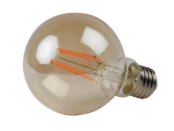 Philips Lighting 475814 4.5G25/AMB/822/E26/CL/DIM CT 1PK Philips Dimmable 4.5W 2200K Vintage G25 Filament LED Bulb, Enclosed Rated