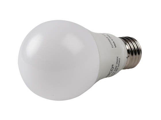 Satco Products, Inc. S29837 9.8A19/OMNI/220/LED/35K Satco Dimmable 9.8W 3500K A19 LED Bulb, Enclosed Fixture Rated