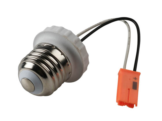 2x Medium Edison E26 Bulb Base Male Screw In Socket Pigtail Ceiling LED Retrofit 
