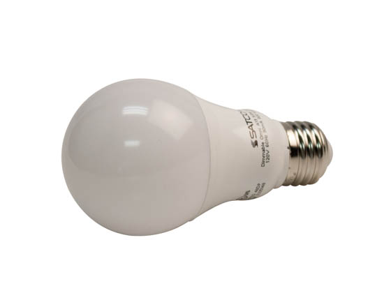 Satco Products, Inc. S29836 9.8A19/OMNI/220/LED/30K Satco Dimmable 9.5W 3000K A19 LED Bulb, Enclosed Fixture Rated