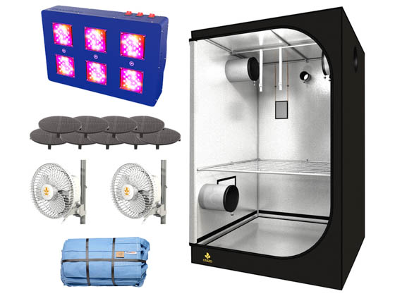 BloomBoss BB-GRK-4X4 4X4 LED GROW ROOM KIT TrueSun 4' x 4' LED All-In-One Grow Kit