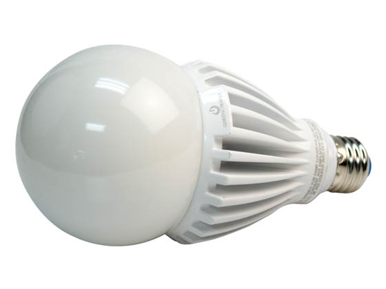 Green Creative 97972 25HID/830/277V/E26 Non-Dimmable 25W 120-277V 3000K A-23 LED Bulb, Enclosed Rated, E26 Base