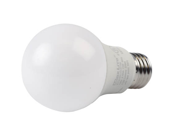 MaxLite 14099399 E11A19DLED27/G6 Maxlite Dimmable 11W 2700K A19 LED Bulb, Enclosed Rated