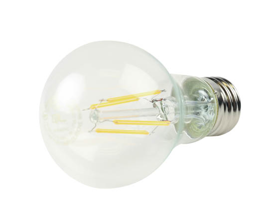 QLS FA19D6027KC Dimmable 7.5W 2700K A19 Filament LED Bulb, Enclosed Rated