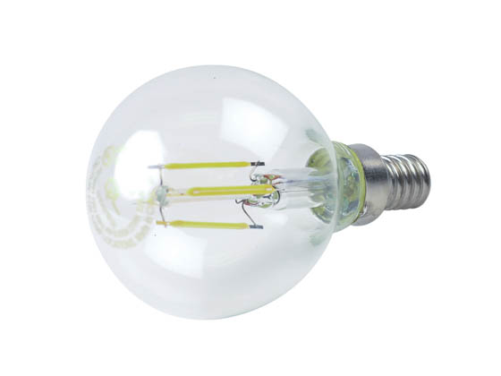 QLS FG16D4027KE12C Dimmable 4W 2700K G-16 Filament LED Bulb, Enclosed Rated