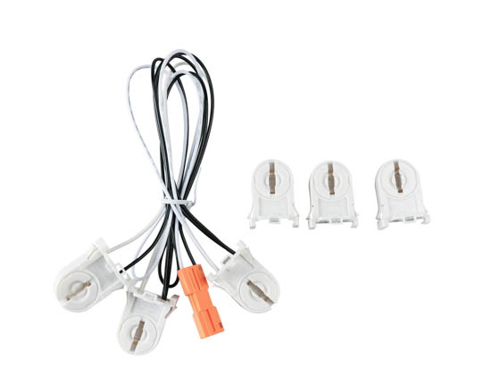 MaxLite 1409028 G13KIT3 T8 Retrofit Wiring Harness for 3-Lamp Bypass Single-Ended Powered LED T8 Bulb