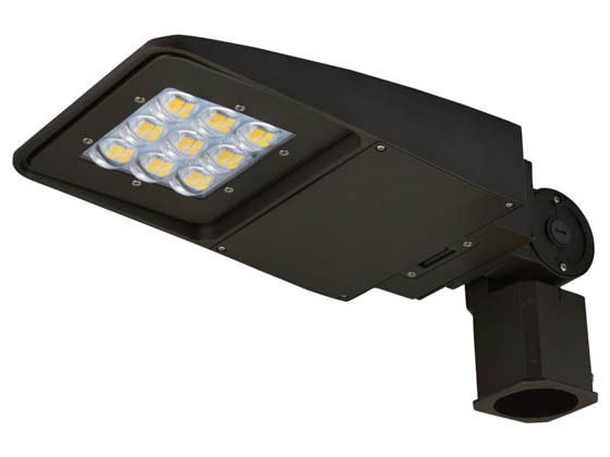 NaturaLED 7628-P10101-K141030 LED-FXSAL100/40K/DB/3S Dimmable 400 Watt Equivalent, 100 Watt 4000K Slim LED Area Light Fixture With Slip Fitter Bracket & Photocell
