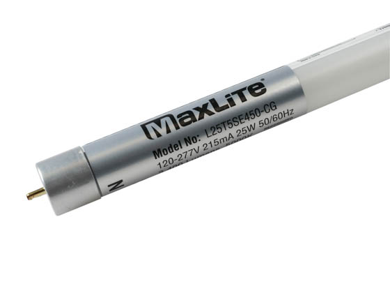 MaxLite 1409603 L25T5SE450-CG Maxlite 25W 46" 5000K T5 LED Bulb, Ballast Bypass