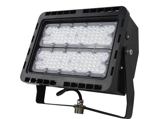 NaturaLED 7788 LED-FXFDL100/66/50K/BK Dimmable 100 Watt, 400-575 Watt Equivalent, 5000K LED Flood Light Fixture With Yoke Mount