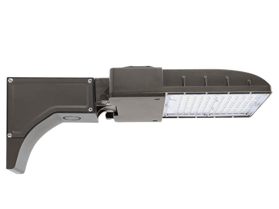 Value Brand MAL0470W27V50KDSQT3 70 Watt, 250 Watt Equivalent, Dimmable 5000K Slim LED Area Light Fixture With Arm Mount, Type III