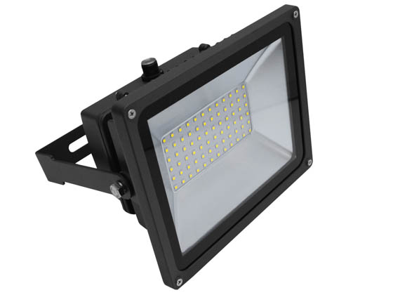 MaxLite 14098960 FLS50U50BP1/G2 Maxlite 500 Watt Quartz Halogen Equivalent, 50 Watt 5000K LED Flood Light Fixture with Photocell