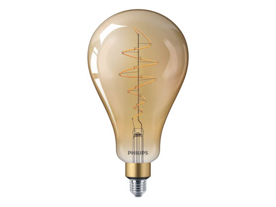 Philips Lighting 479253 5.5A50/VIN/820/CL/G/ND Philips Non-Dimmable 5.5W 2000K Vintage A50 Filament LED Bulb, Enclosed Rated