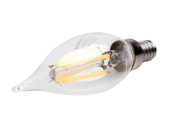 Bulbrite 776859 LED4CA10/27K/FIL/3 Dimmable 4.5W 2700K Decorative Filament LED Bulb, Enclosed Rated