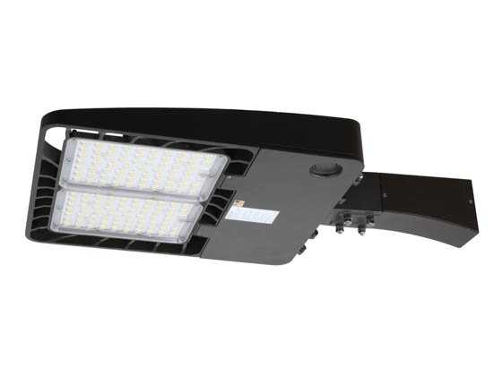 Energetic Lighting 75045-EA E3SB240L3-750-EA Energetic 254W, 500W Equivalent, Dimmable 5000K Slim LED Area Fixture With 6" Arm and Photocell, Type III