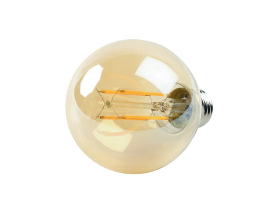 Bulbrite 776800 LED5G25/22K/FIL-NOS/3 Dimmable 5W 2200K Vintage G25 Filament LED Bulb, Outdoor and Enclosed Rated