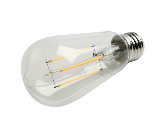 Bulbrite 776867 LED7ST18/27K/FIL/3 Dimmable 7W 2700K ST18 Filament LED Bulb, Enclosed and Wet Rated