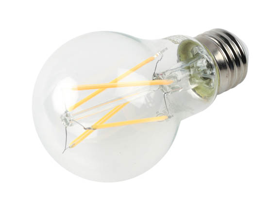 Bulbrite 776872 LED5A19/27K/FIL/3 Dimmable 5W 2700K A19 Filament LED Bulb, Enclosed and Wet Rated