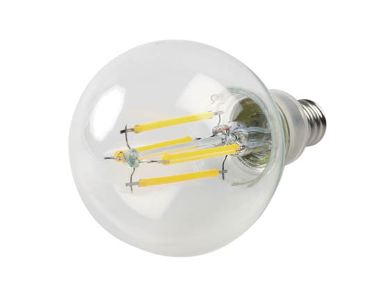 Bulbrite 776873 LED4G16/27K/FIL/3 Dimmable 4W 2700K G-16 Filament LED Bulb, Enclosed Rated