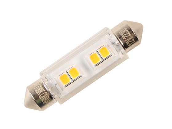 Bulbrite 770612 LED1/FEST/27K/12/2 0.8W 12V 2700K Miniature Festoon LED Bulb