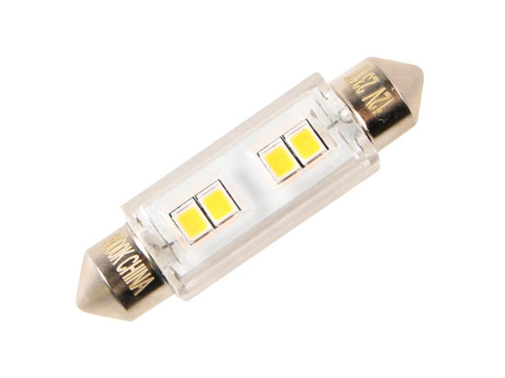 Bulbrite 770611 LED1/FEST/30K/12/2 0.8W 12V 3000K Miniature Festoon LED Bulb