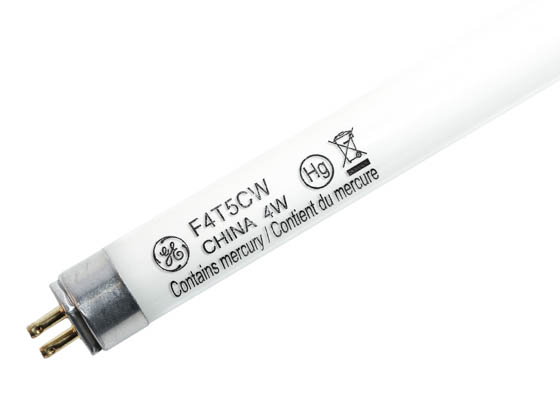 GE 10004 F4T5/CW 4W 6in T5 Cool White Fluorescent Tube