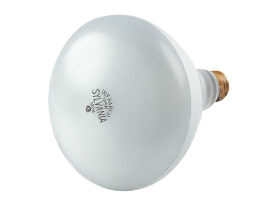 Sylvania 149527 (Safety) 125BR40 (Safety) 125 Watt, 120 Volt BR40 Clear Safety Coated Reflector Bulb. WARNING:  THIS BULB IS NOT TO BE USED NEAR LIVE BIRDS.