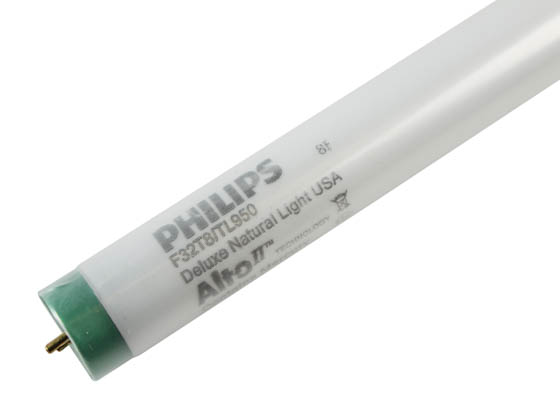 Philips Lighting 479634 (Safety) F32T8/TL950/ALTO 32W (Safety) Philips 32 Watt, 48 Inch SAFETY COATED T8 Bright White Fluorescent Bulb