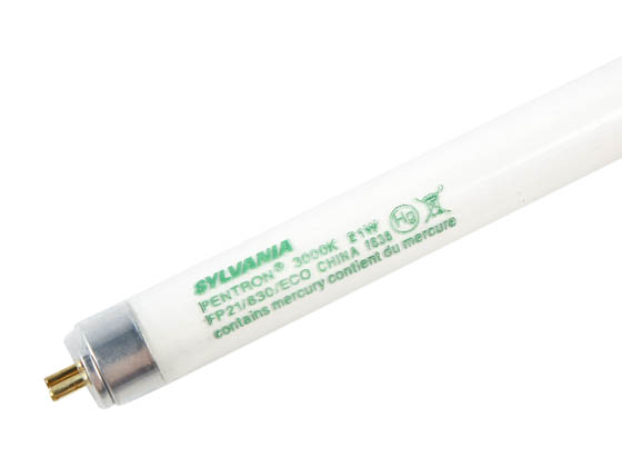 Sylvania 20919 (Safety) FP21/830/ECO (Safety) Safety Coated Pentron 21 Watt, 34 Inch T5 Soft White Fluorescent Bulb