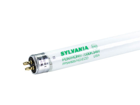 Sylvania 20904 (Safety) FP54/835/HO/ECO (Safety) Safety Coated 54W 46in T5 HO Neutral White Fluorescent Tube